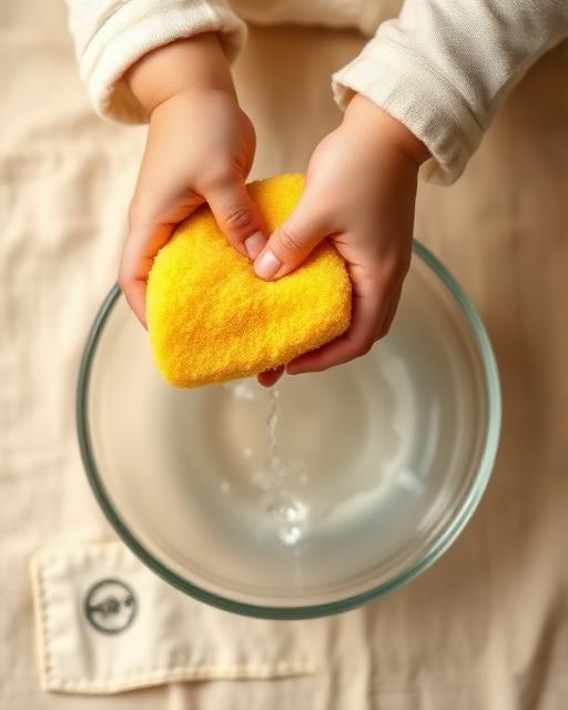 Sponge Squeeze Transfer — Montessori toddler activity